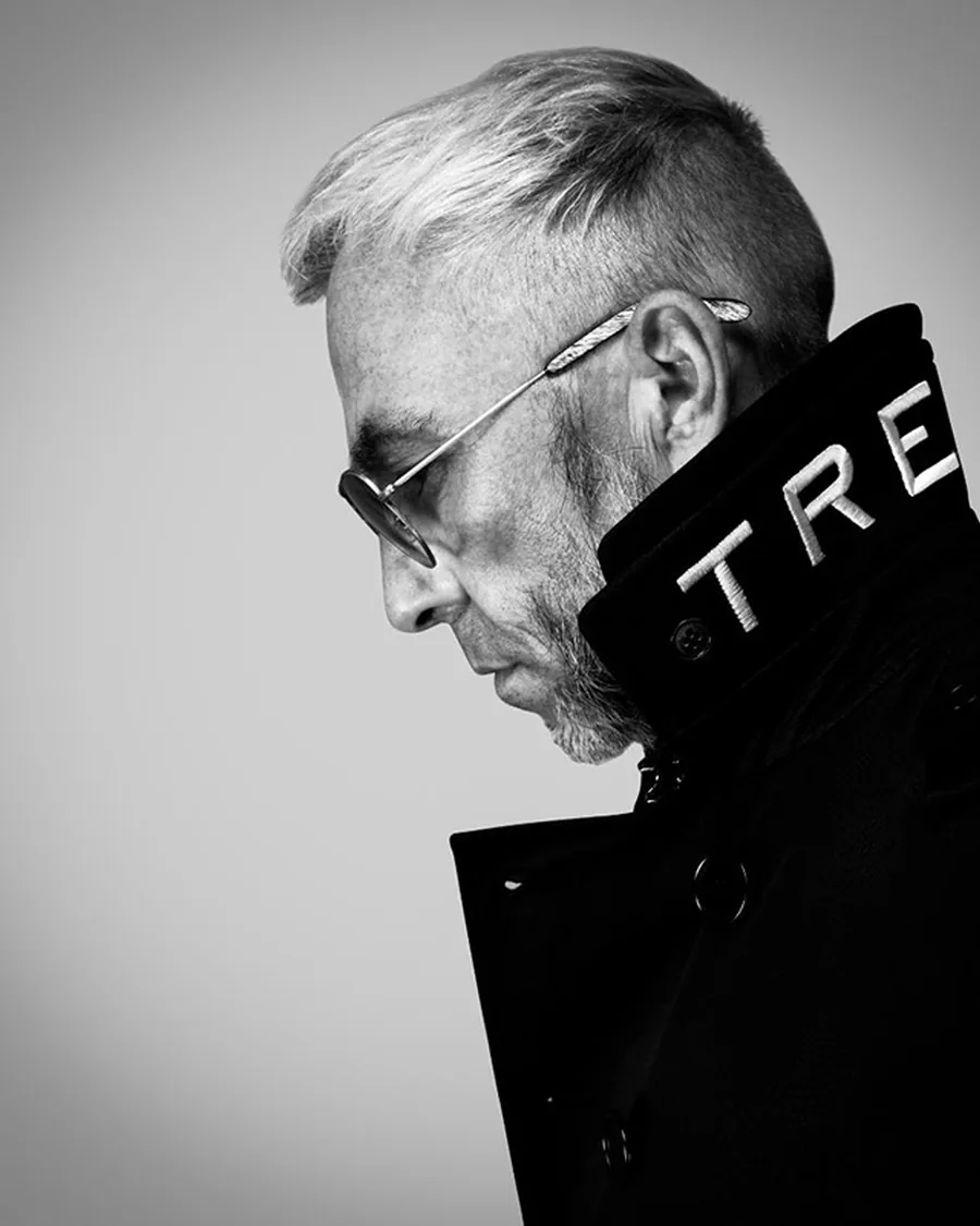 Creative director James Holder wearing TRENCH LONDON